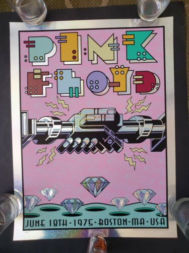 Pink Floyd Original Frank Kozik 1975 Foil Limited Edition Numbered AOR BG Poster (1 of 1)