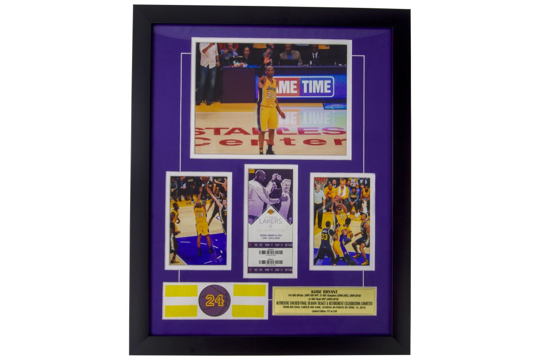 Kobe Bryant Final Game Official Confetti and Ticket From Final Season (COA) (1 of 1)