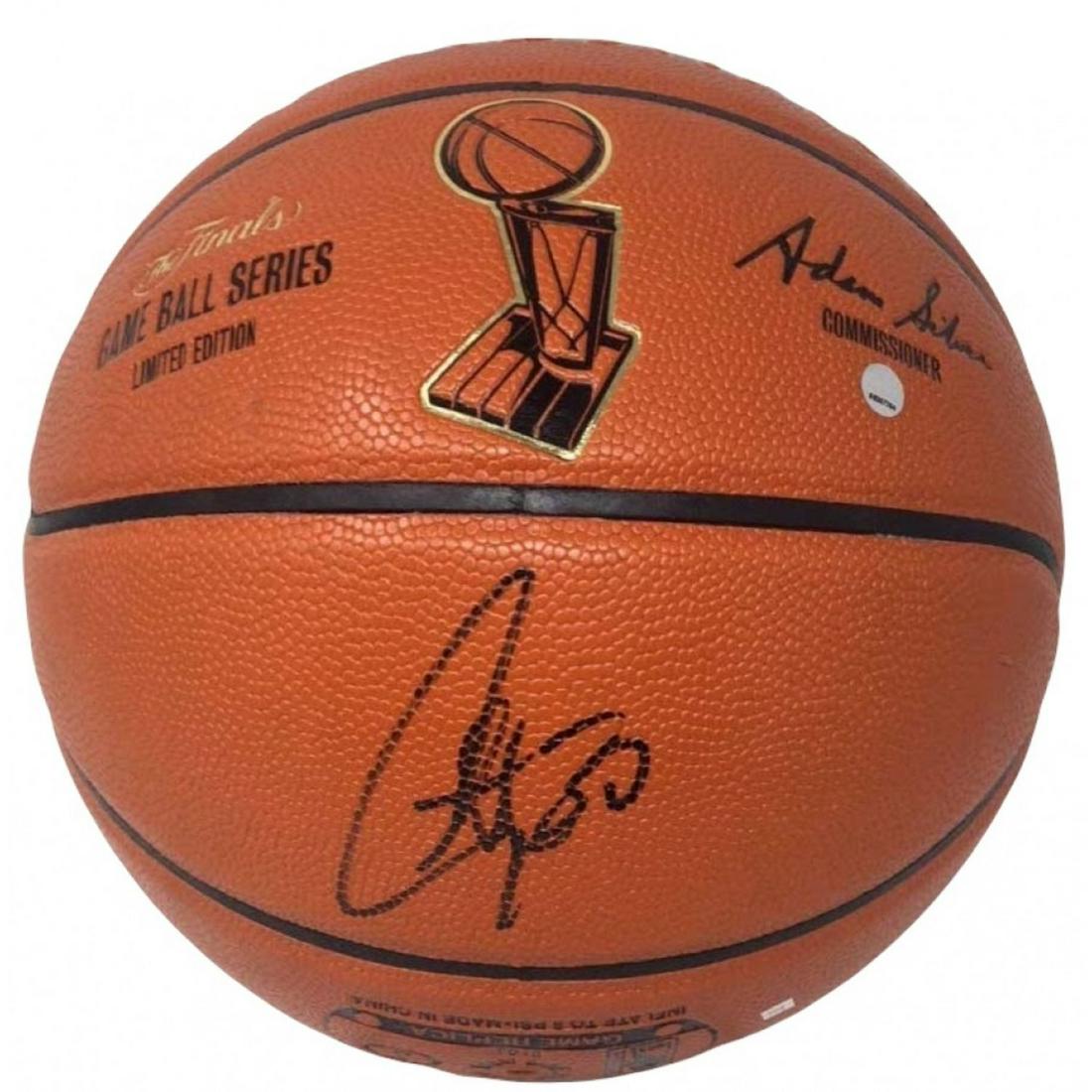 Stephen Curry Signed NBA "The Finals" Game Ball Series Basketball (Steiner) (1 of 1)