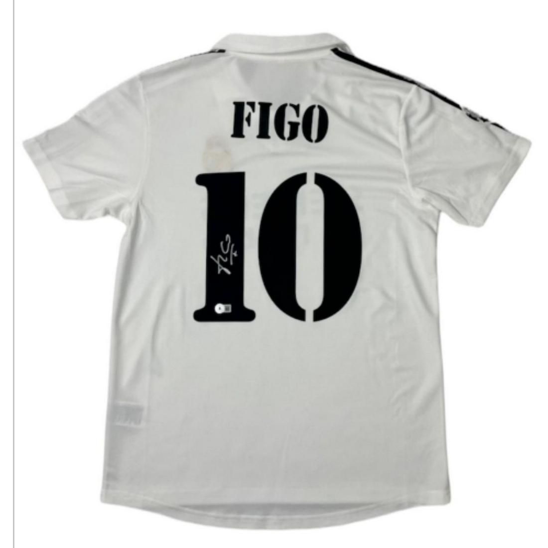 Luis Figo Signed Real Madrid 2001-2002 Home Jersey (Beckett COA) (1 of 2)