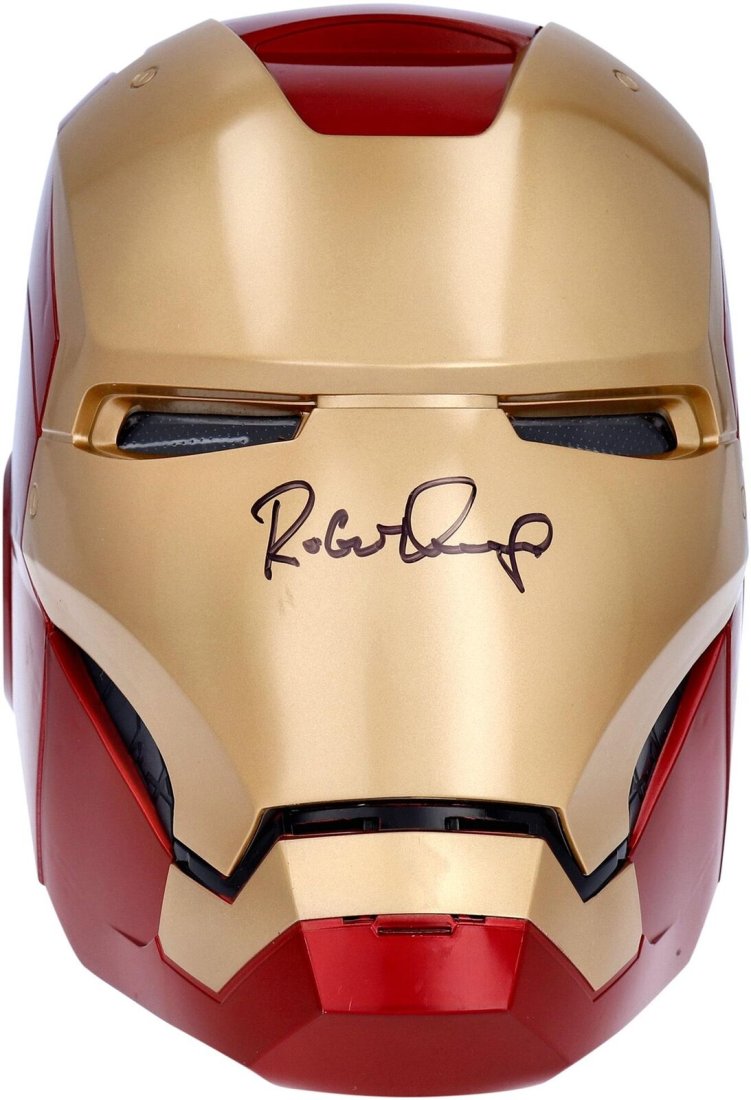 Robert Downey Jr Signed Marvel Legends Replica Iron Man Helmet (BAS COA) (1 of 1)