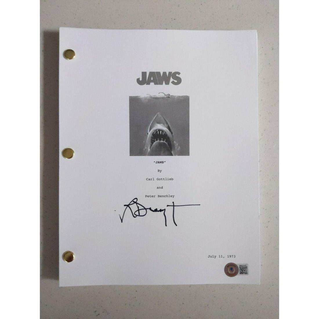 RICHARD DREYFUSS Signed JAWS Movie SCRIPT (BAS COA) (1 of 1)