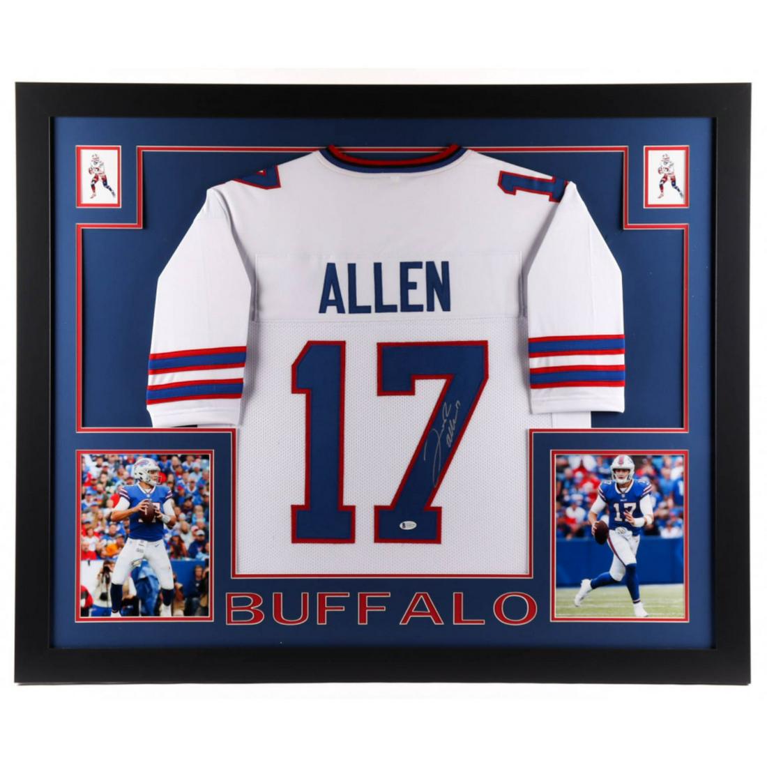 Josh Allen Signed 35x43 Custom Framed Jersey (Beckett COA) (1 of 1)