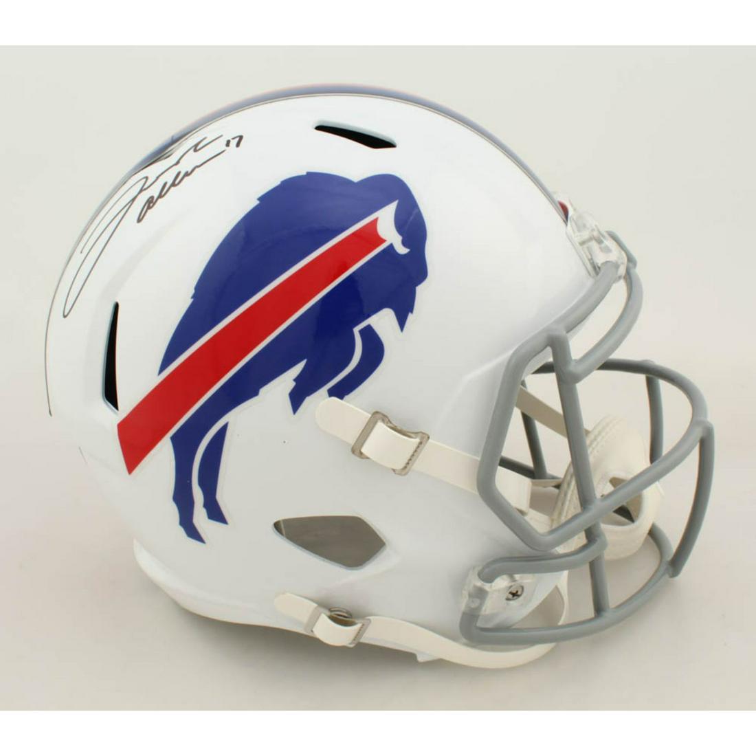 Josh Allen Signed Bills Full-Size Speed Helmet (Beckett COA) (1 of 1)
