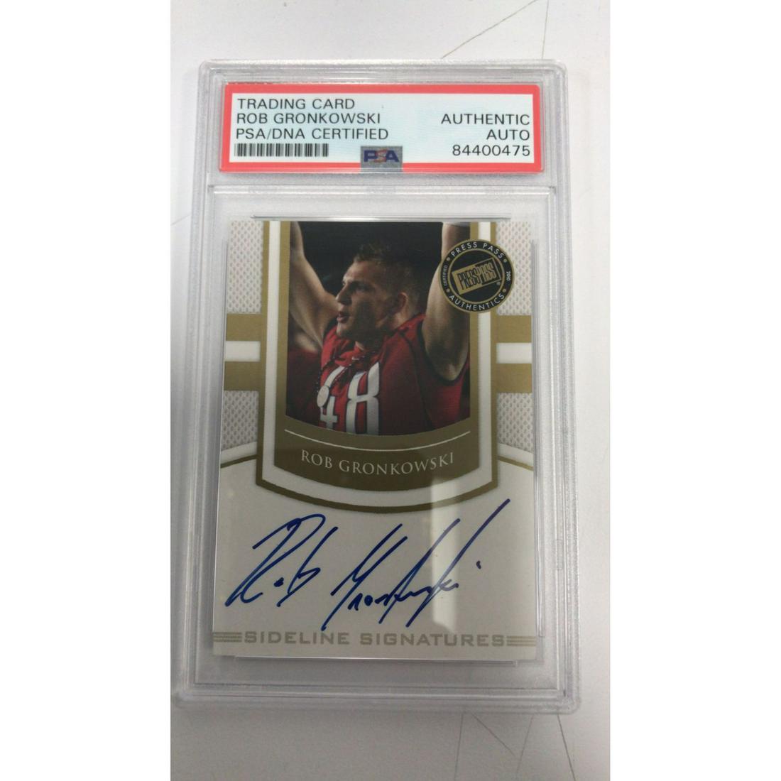 Rob Gronkowski 2010 Press Pass PE Sideline Signatures PSA SLABBED (1 of 1)