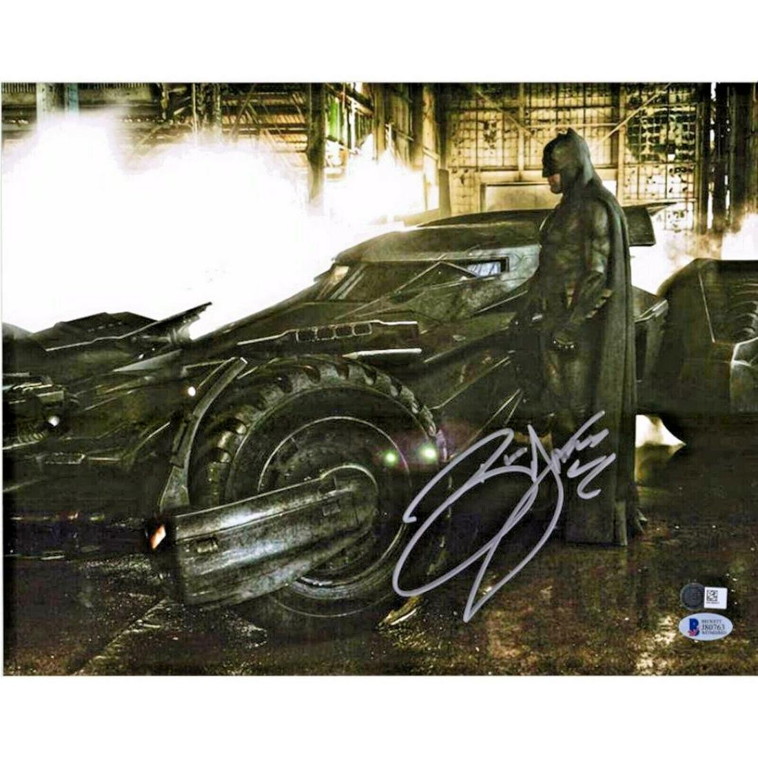 Ben Affleck Signed 11x14 Batman Photo Batmobile (BAS COA) (1 of 1)