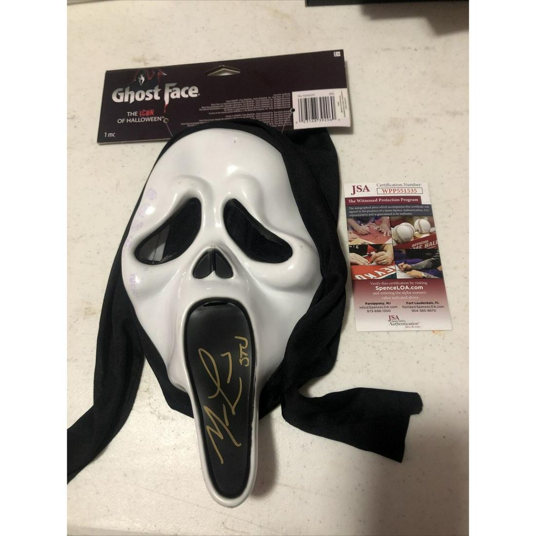 Matthew Lillard Signed Scream Rubber Ghostface Autographed Mask JSA COA (1 of 1)