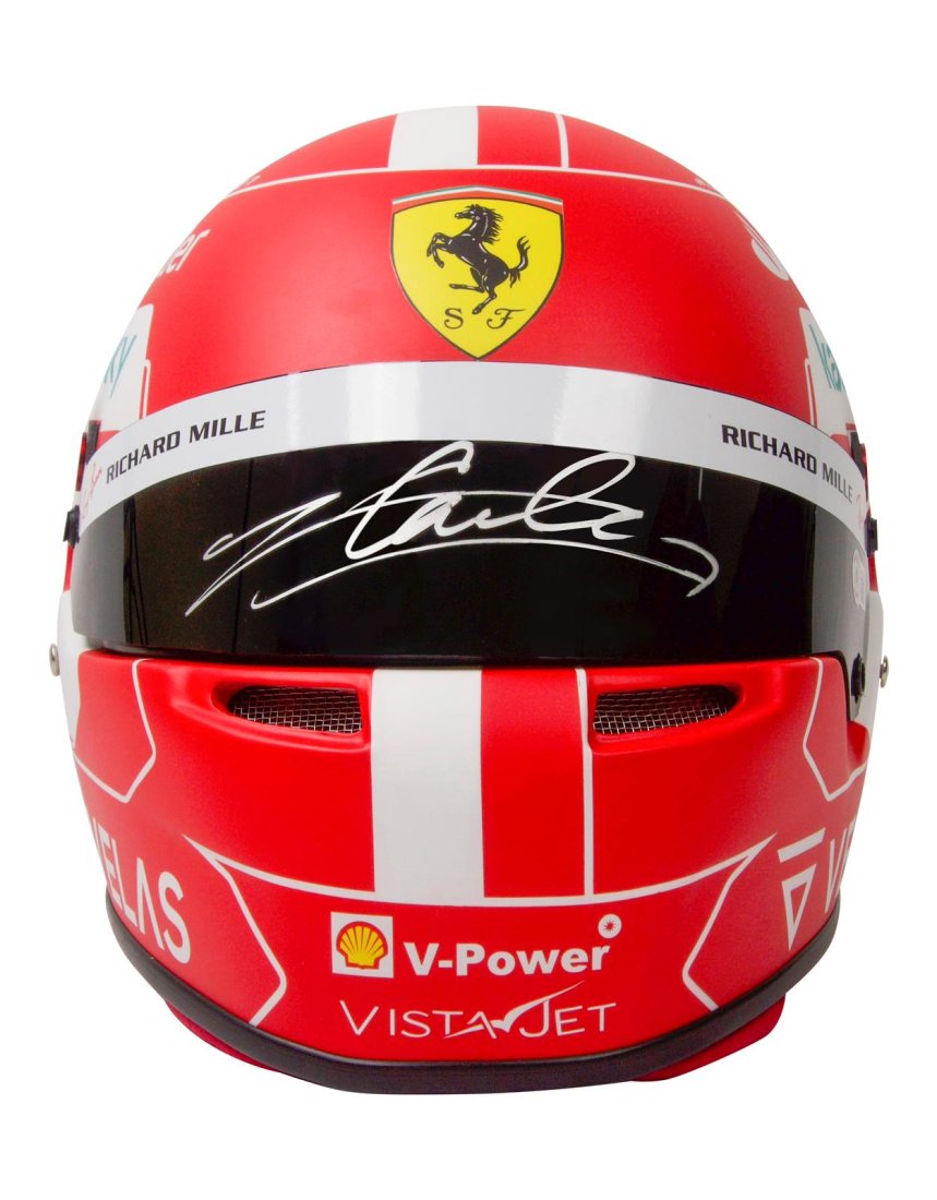 1:1 Charles Leclerc signed Ferrari Racing Helmet BAS WITNESS LIMITED EDITION 1-10 (1 of 4)
