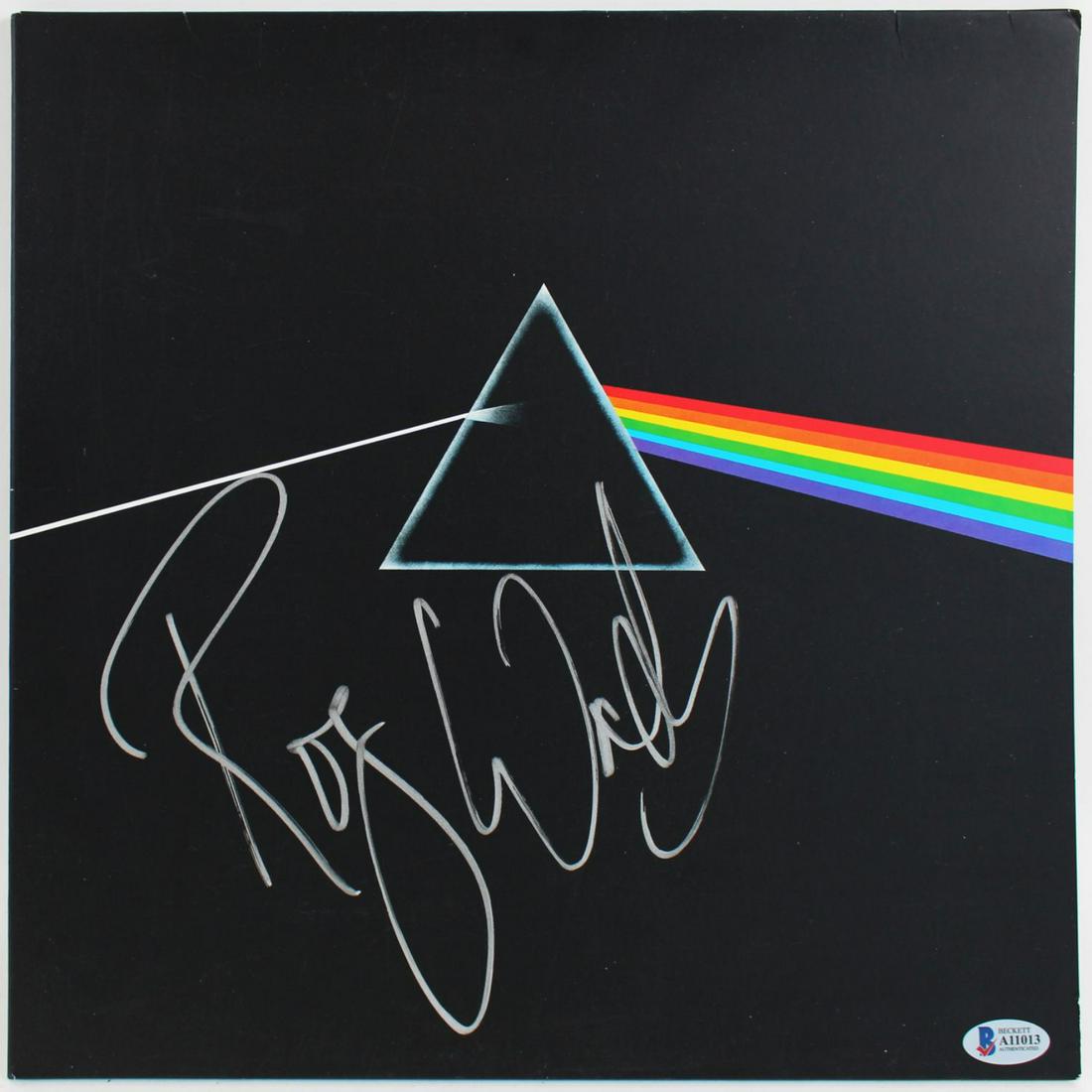 Roger Waters Pink Floyd Signed The Dark Side Of The Moon Album Cover BAS (1 of 1)