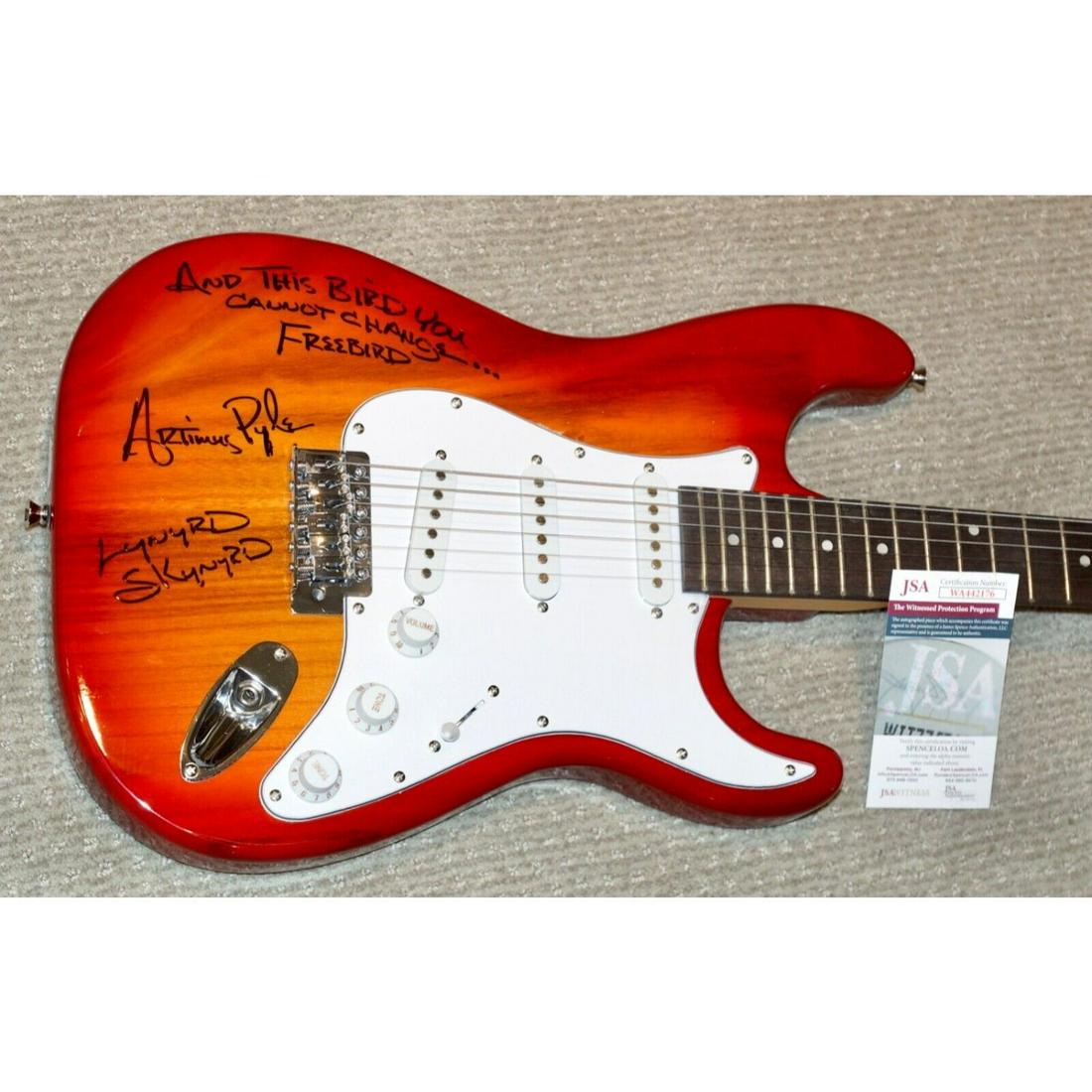 ARTIMUS PYLE Lynyrd Skynyrd FREEBIRD Signed ELECTRIC GUITAR (JSA COA) (1 of 1)