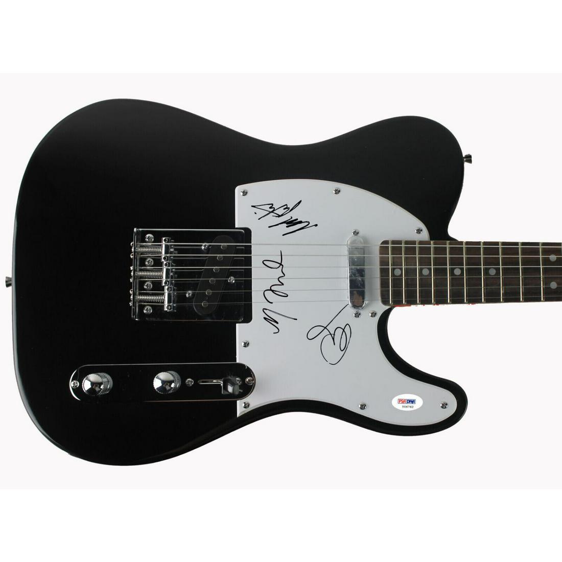 Foster The People Mark Foster, Pontius & Cubbie Fink Signed Guitar (PSA LOA) (1 of 2)