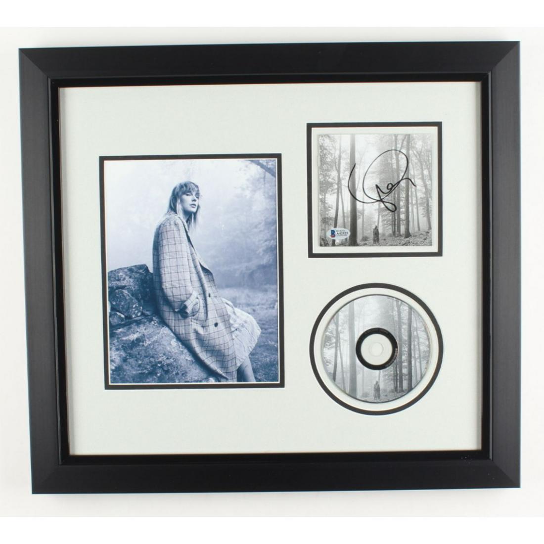 Taylor Swift Signed 19x21 Custom Framed CD Display (Beckett) (1 of 1)