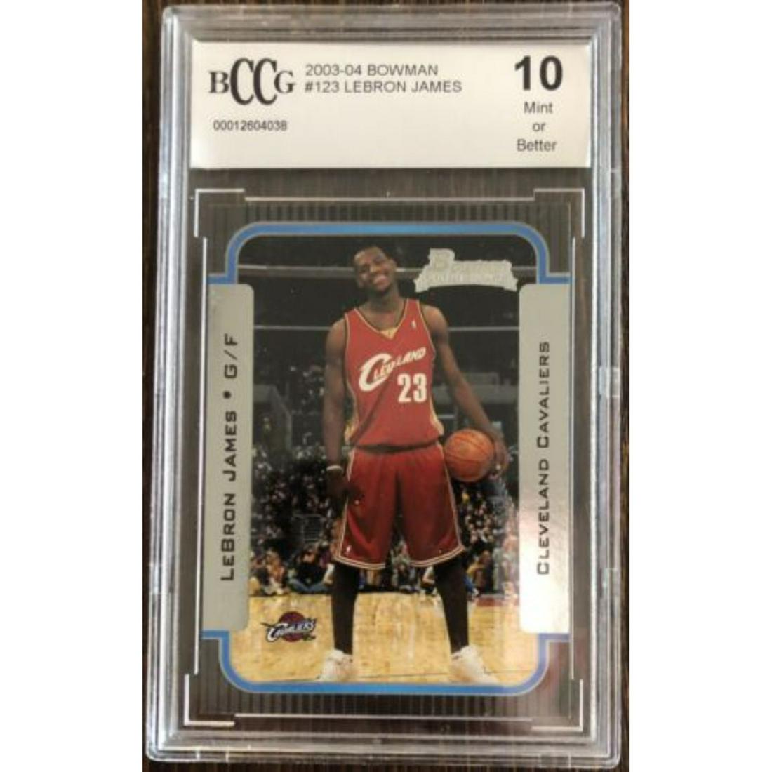 2003-04 Upper Deck Rookie Exclusives #1 Lebron James Rookie BCCG 10 (1 of 1)