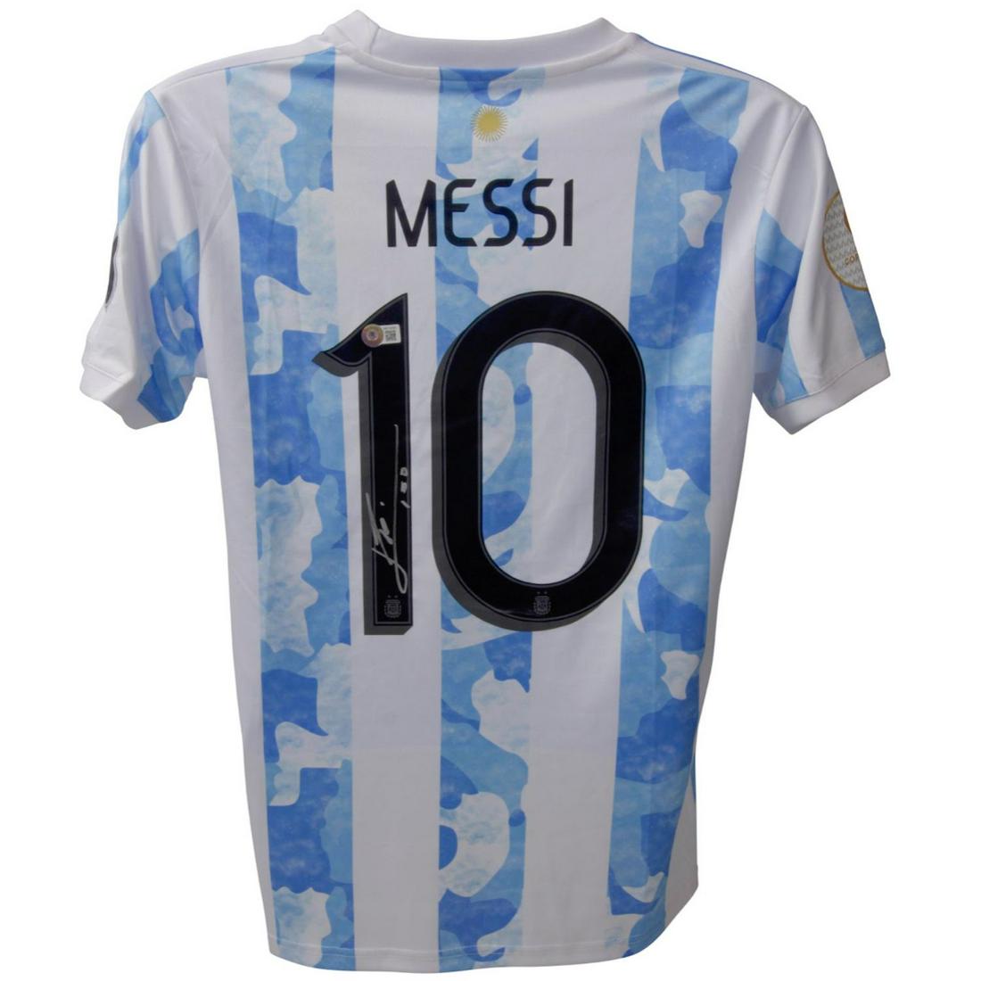 Lionel Messi Signed Argentina National Team Jersey (Beckett): Lionel Messi Signed Argentina National Team Jersey (Beckett)