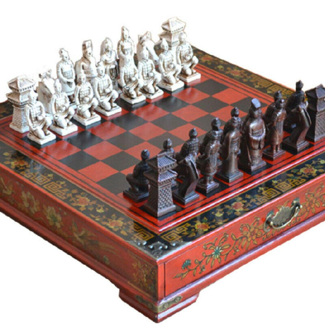 Vintage Style Wooden Folding Large Chess Set (1 of 2)