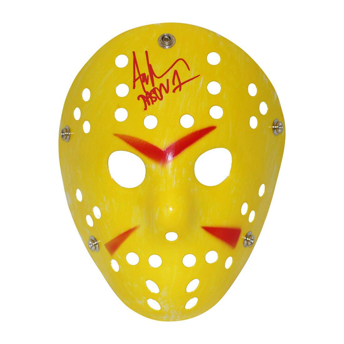 Ari Lehman Signed "Friday The 13th" Yellow Mask Inscribed "Jason 1" (Beckett COA) (1 of 1)