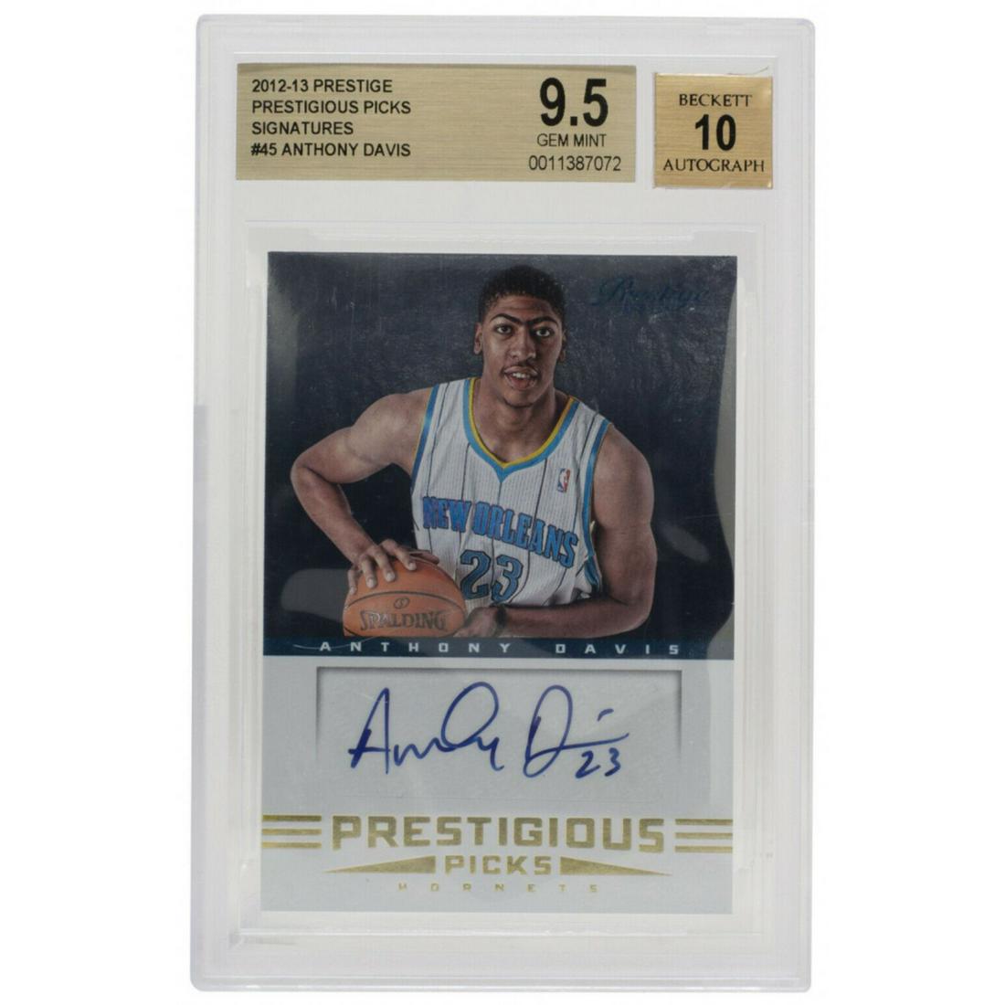 Anthony Davis 2012-13 Prestige Prestigious Picks Signatures #45 (BGS 9.5) (1 of 2)