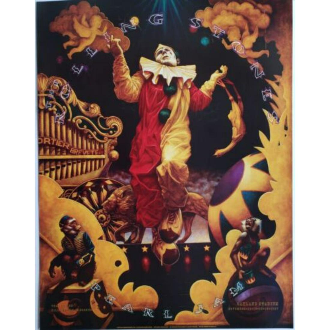 ROLLING STONES - PEARL JAM- RANDY CHAVEZ - OAKLAND STADIUM - POSTER (1 of 1)