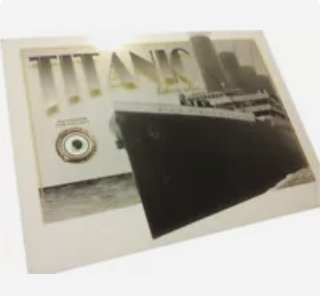 PIECE of TITANIC COAL authentic, genuine, actual RELIC artifact piece part w/COA (1 of 1)