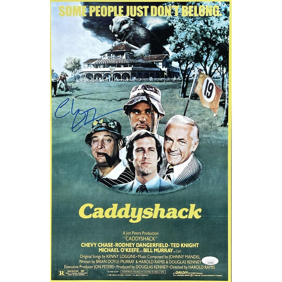 Chevy Chase Signed 11x17 Caddyshack Poster Photo (JSA COA) (1 of 1)