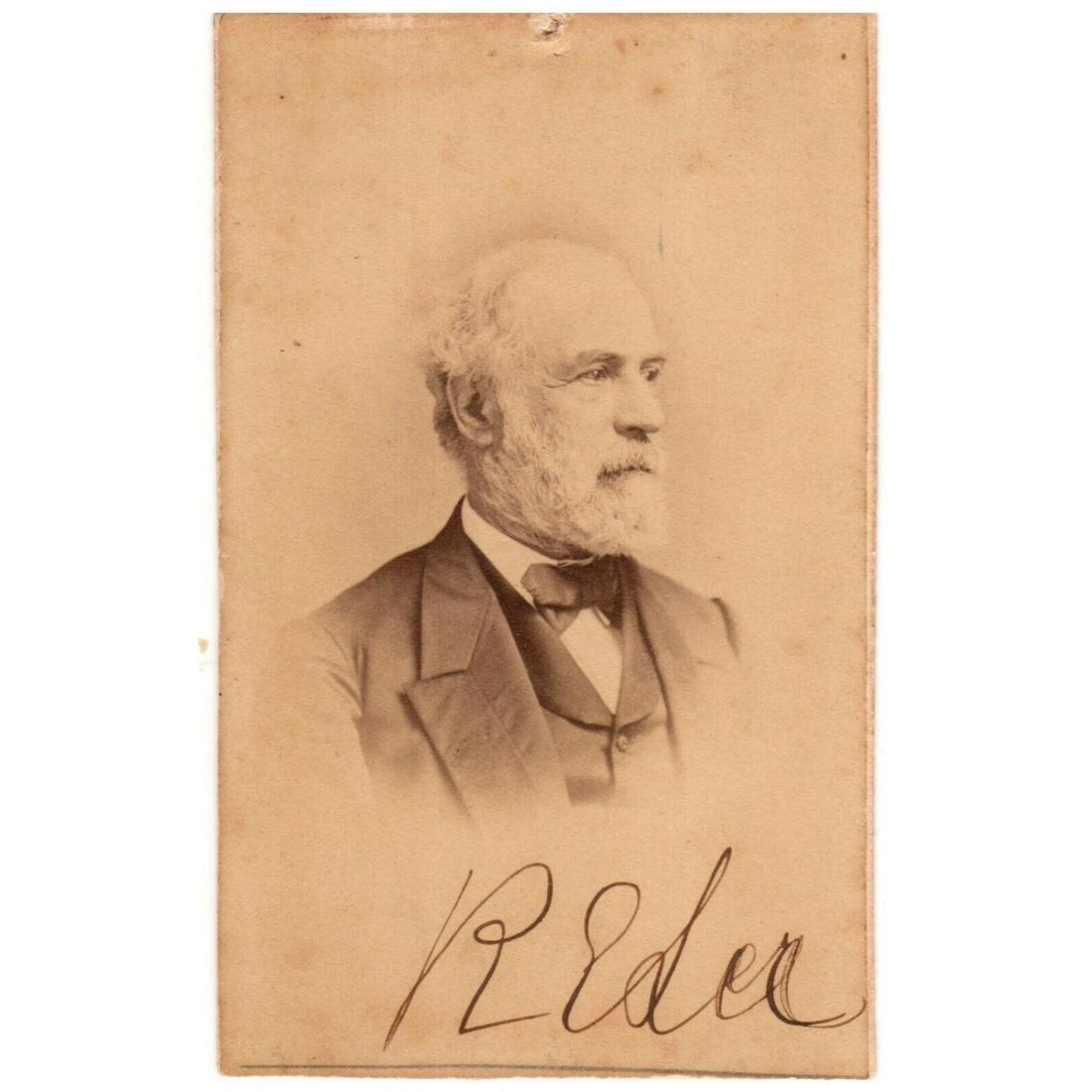 Rare Signed Robert E. Lee CDV portrait Photo (JSA LOA) (1 of 2)