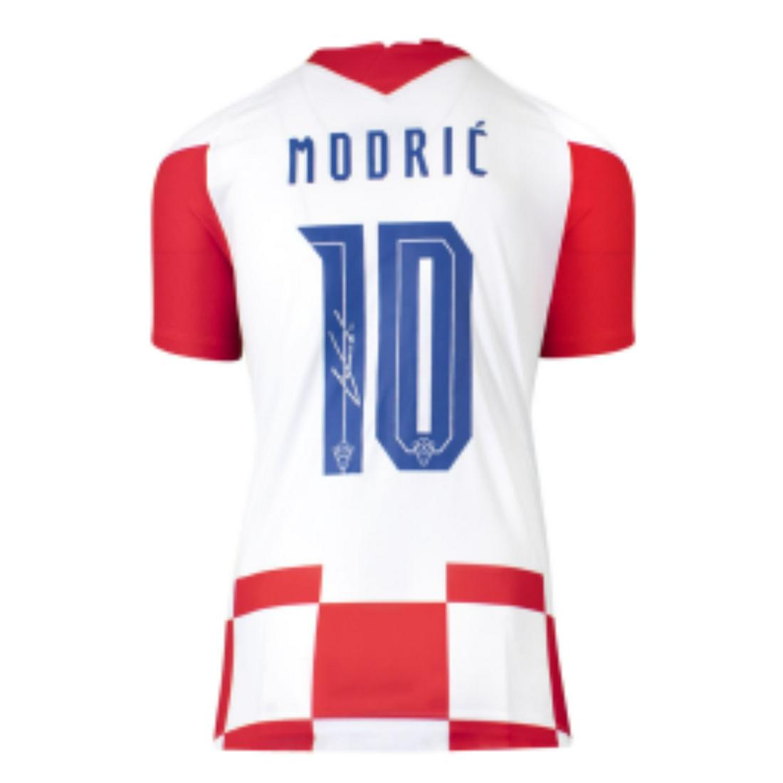 Luka Modric signed Croatia jersey BAS COA: Luka Modric signed Croatia jersey BAS COA