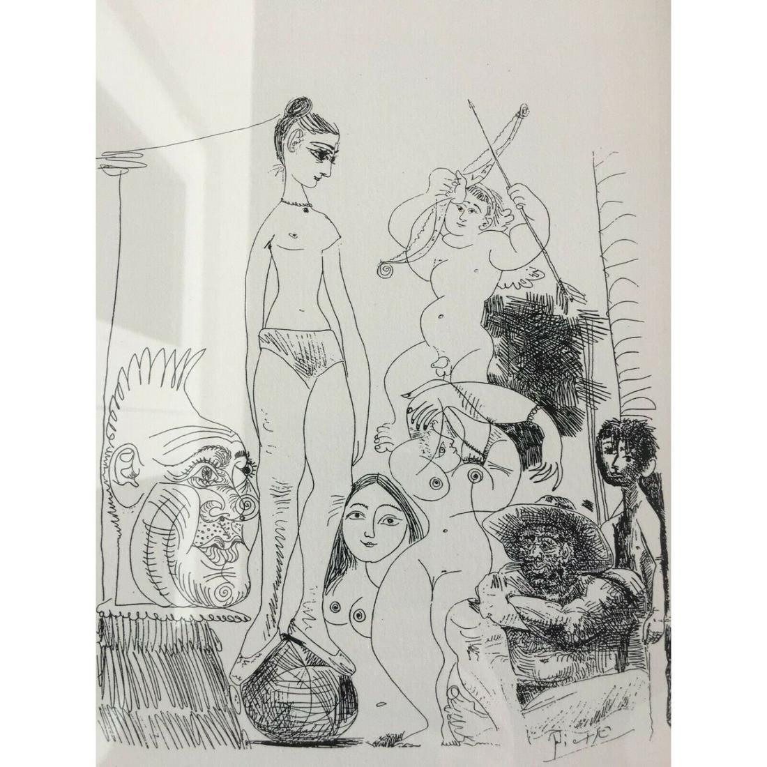 Vintage Rare Original Pablo Picasso Hand Signed in 1973 Gallery Owner Sells (1 of 2)