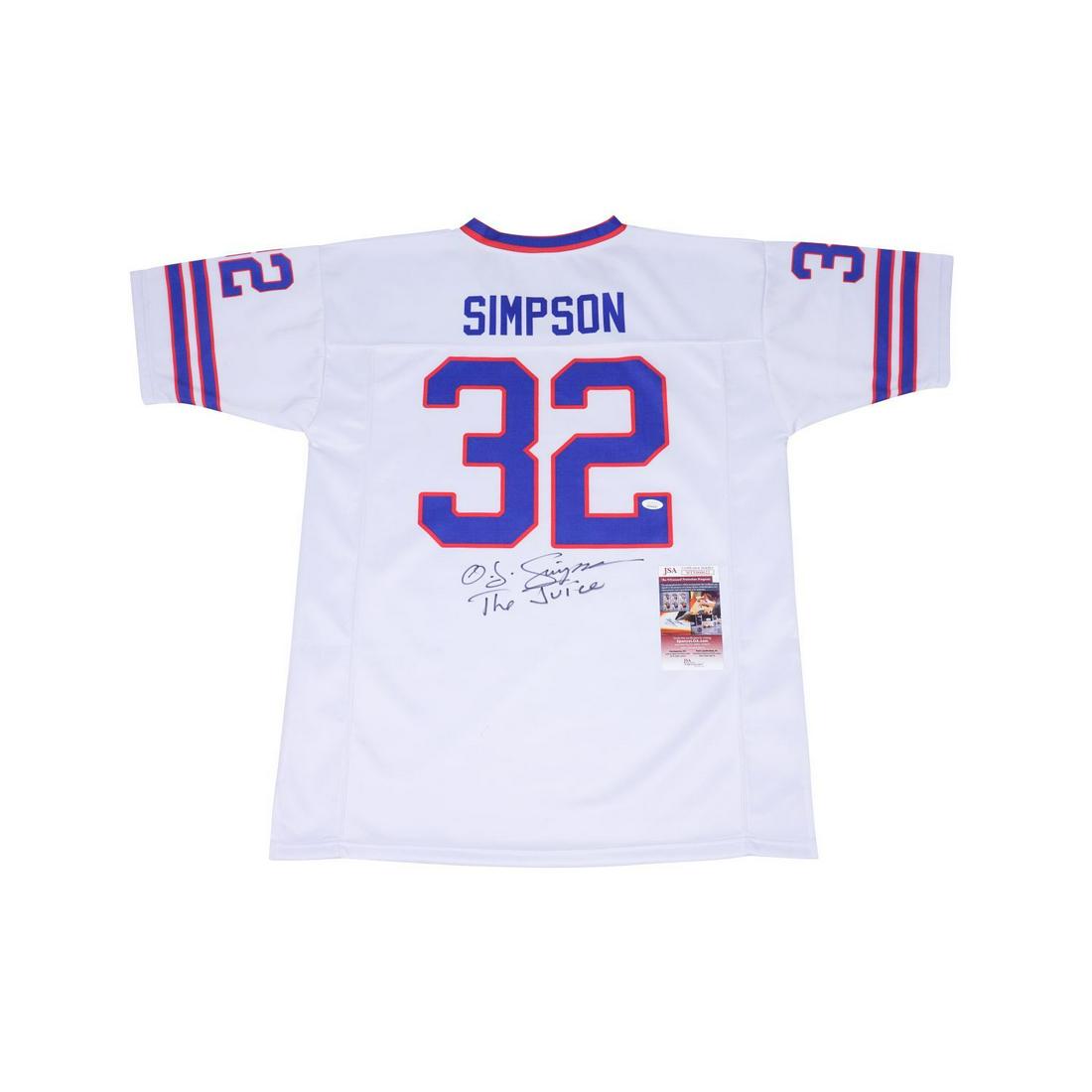 OJ Simpson Signed Jersey JSA COA "The Juice" INSCRIBED (1 of 1)