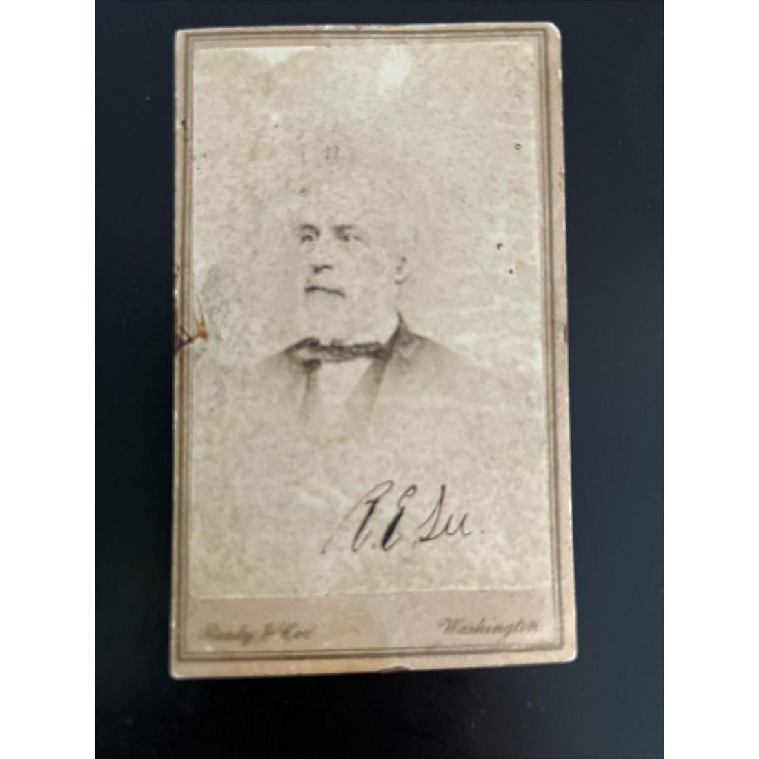 Rare Signed / Autographed CDV of Civil War Confederate General Robert E. Lee BAS LOA: Rare Signed / Autographed CDV of Civil War Confederate General Robert E. Lee BAS LOA