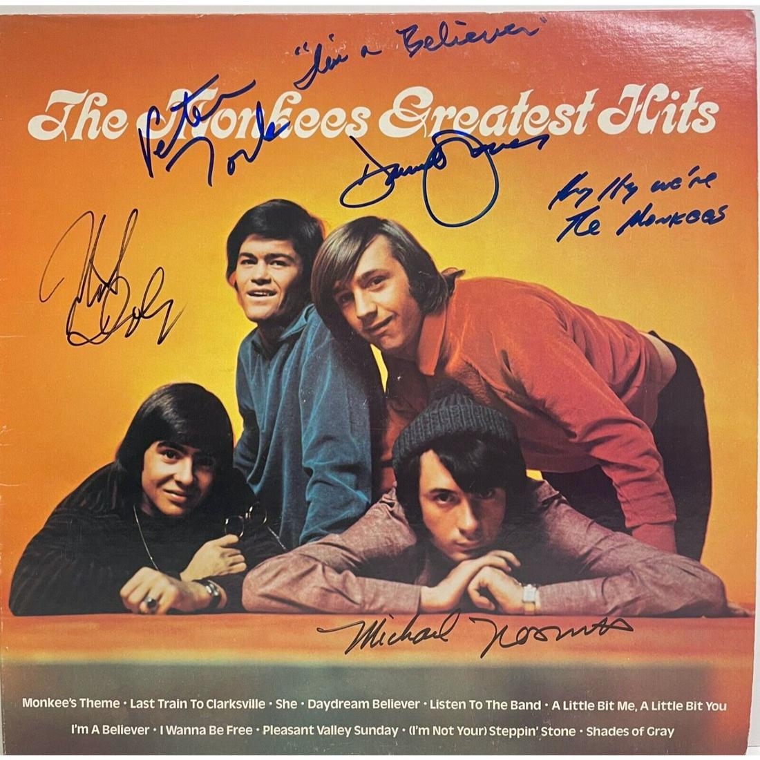 THE MONKEES Signed "Greatest Hits" JONES NESMITH TORK DOLENZ 872 (JSA LOA) (1 of 3)