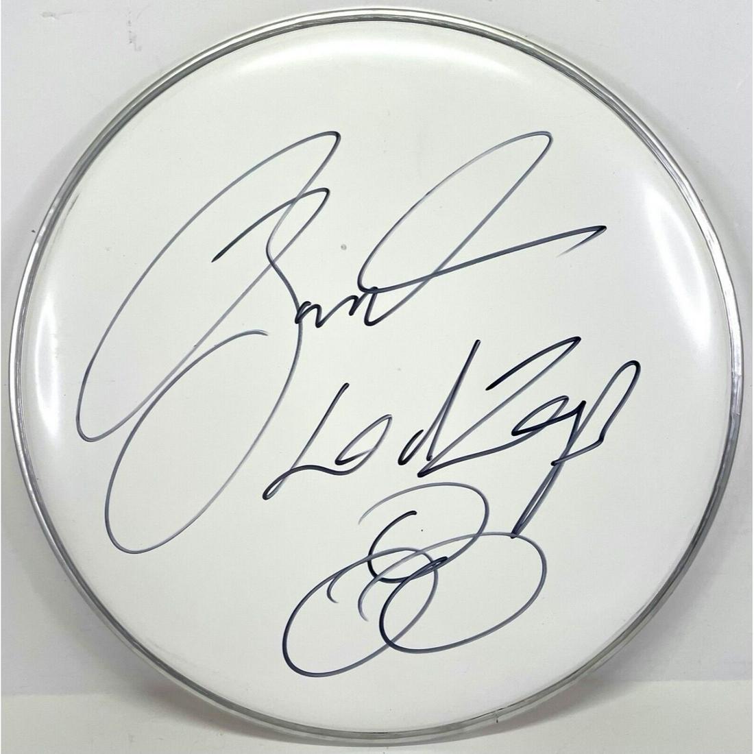 JASON BONHAM Led Zeppelin Signed 10" Drumhead Drummer (JSA COA) (1 of 1)