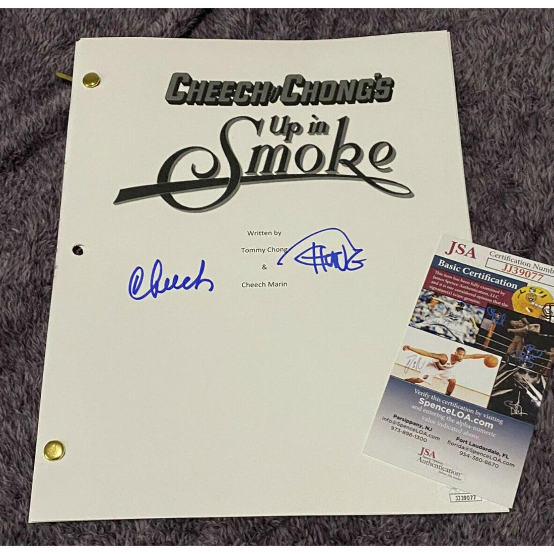 Cheech Marin & Tommy Chong Signed "Up in Smoke" Movie Script (JSA COA): Cheech Marin & Tommy Chong Signed "Up in Smoke" Movie Script (JSA COA)