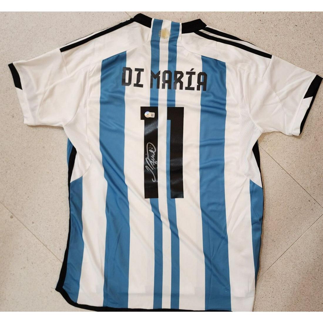 Angel Di Maria Signed Argentina Jersey (Beckett COA) (1 of 2)