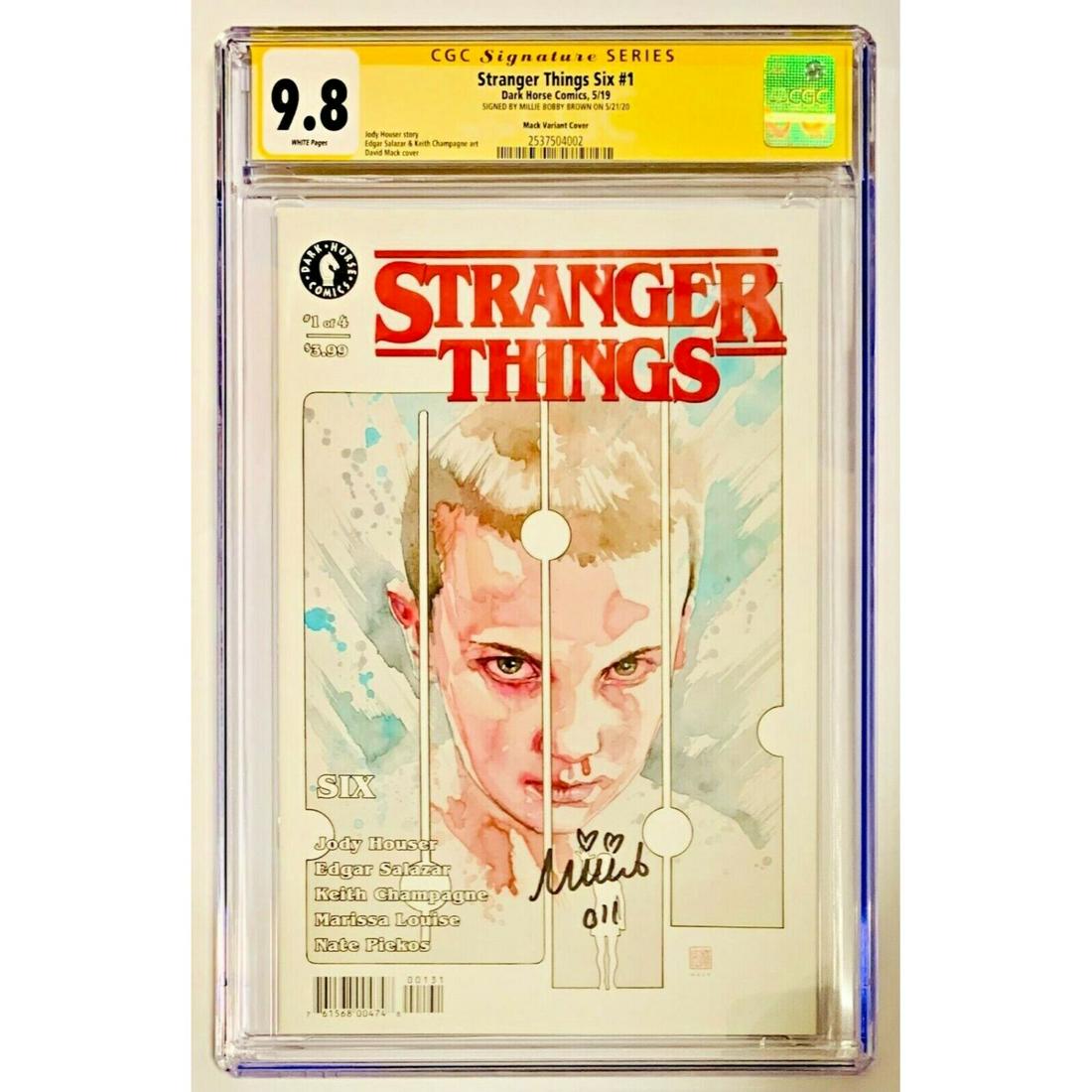 Millie Bobby Brown Signed CGC SS 9.8 Stranger Things Six #1 (1 of 2)