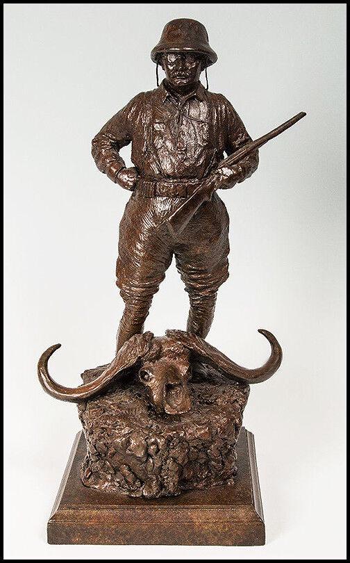 Teddy Roosevelt Bronze Sculpture Signed By Michael Coleman: Teddy Roosevelt Bronze Sculpture Signed By Michael Coleman. Measures approximately 17.5" x 10"