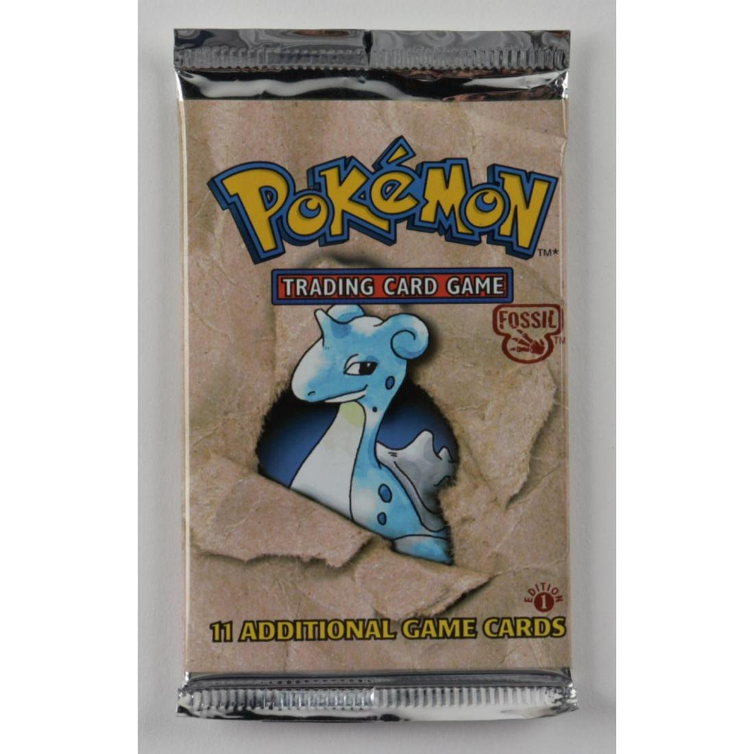 POKEMON BASE SET FIRST EDITION FOSSIL BOOSTER PACK WITH (11) CARDS: POKEMON BASE SET FIRST EDITION FOSSIL BOOSTER PACK WITH (11) CARDS