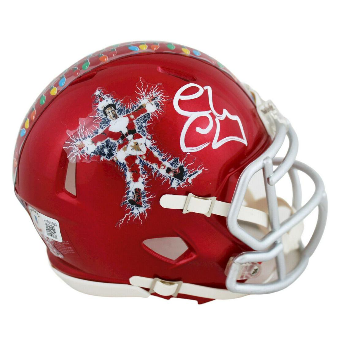 Chevy Chase Signed "Christmas Vacation" Mini Helmet (Beckett COA) (1 of 2)