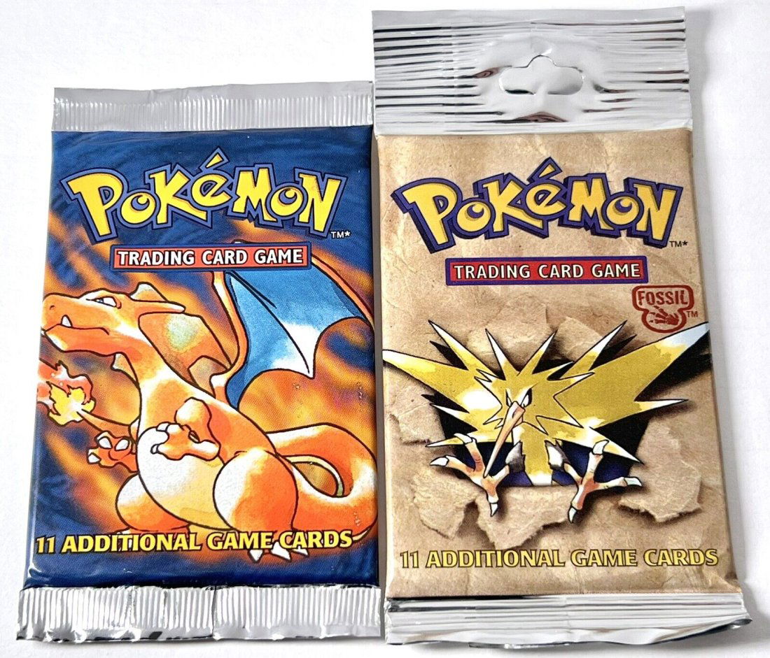 Wizards of the Coast 1999 Pokemon Base Set Booster Pack & FOSSIL Pack (2) Packs (1 of 1)