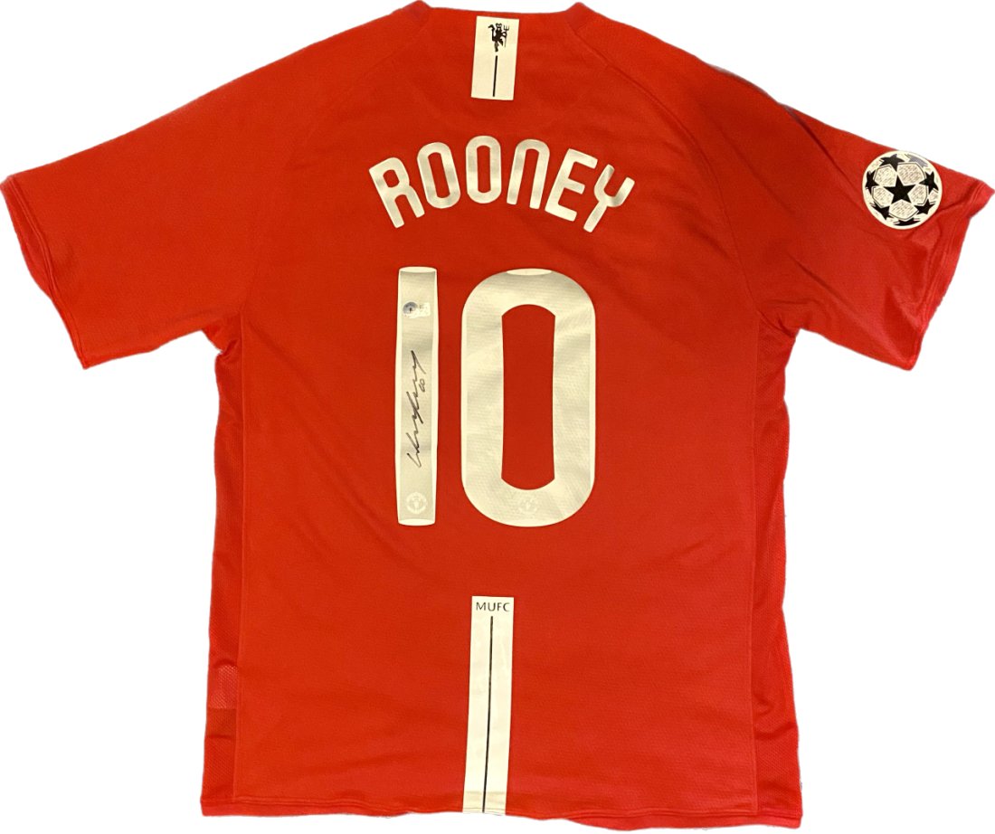 Wayne Rooney Signed Manchester United Jersey (Beckett: Wayne Rooney Signed Manchester United Jersey (Beckett