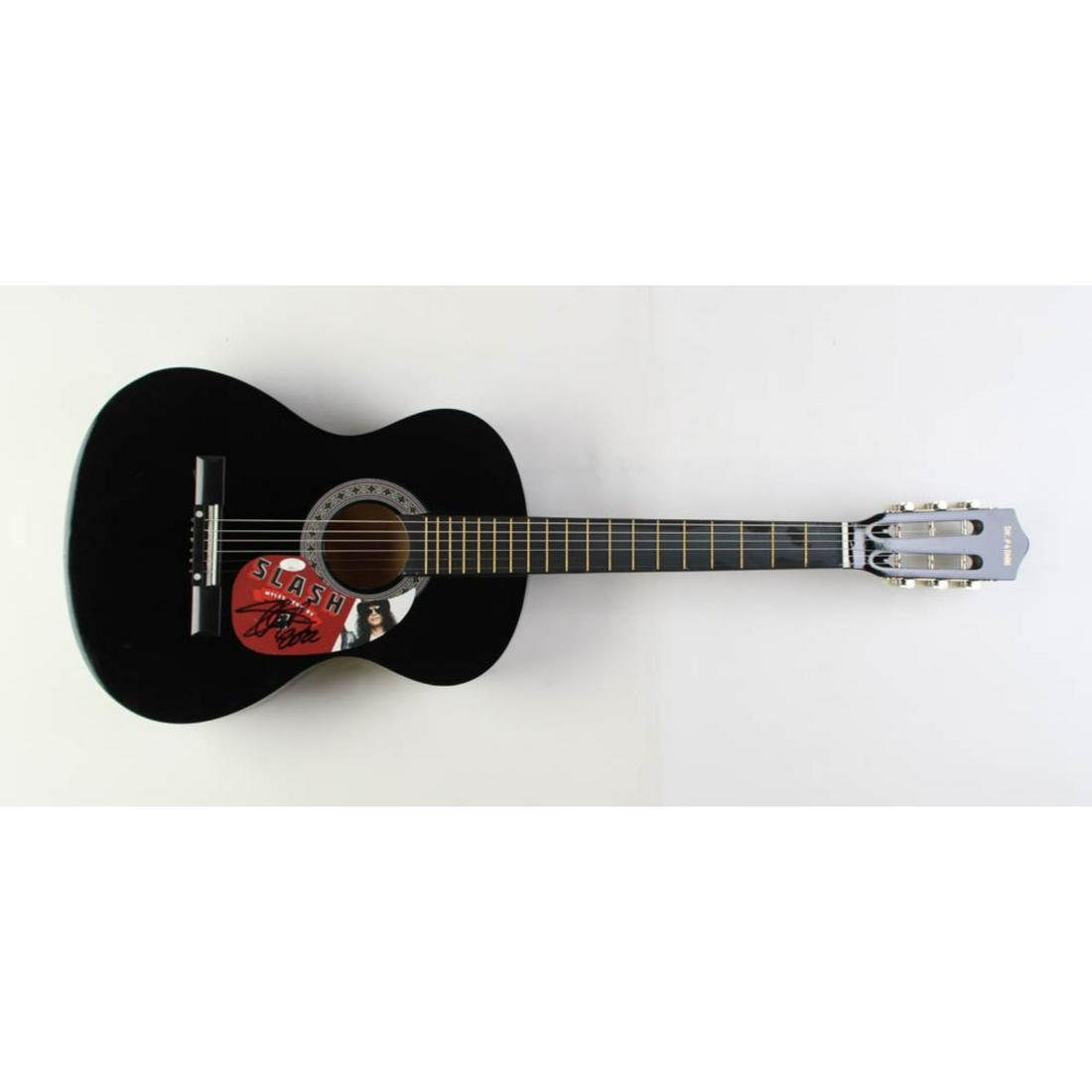 Slash Signed 38" Acoustic Guitar Inscribed "2022" (JSA) (1 of 1)