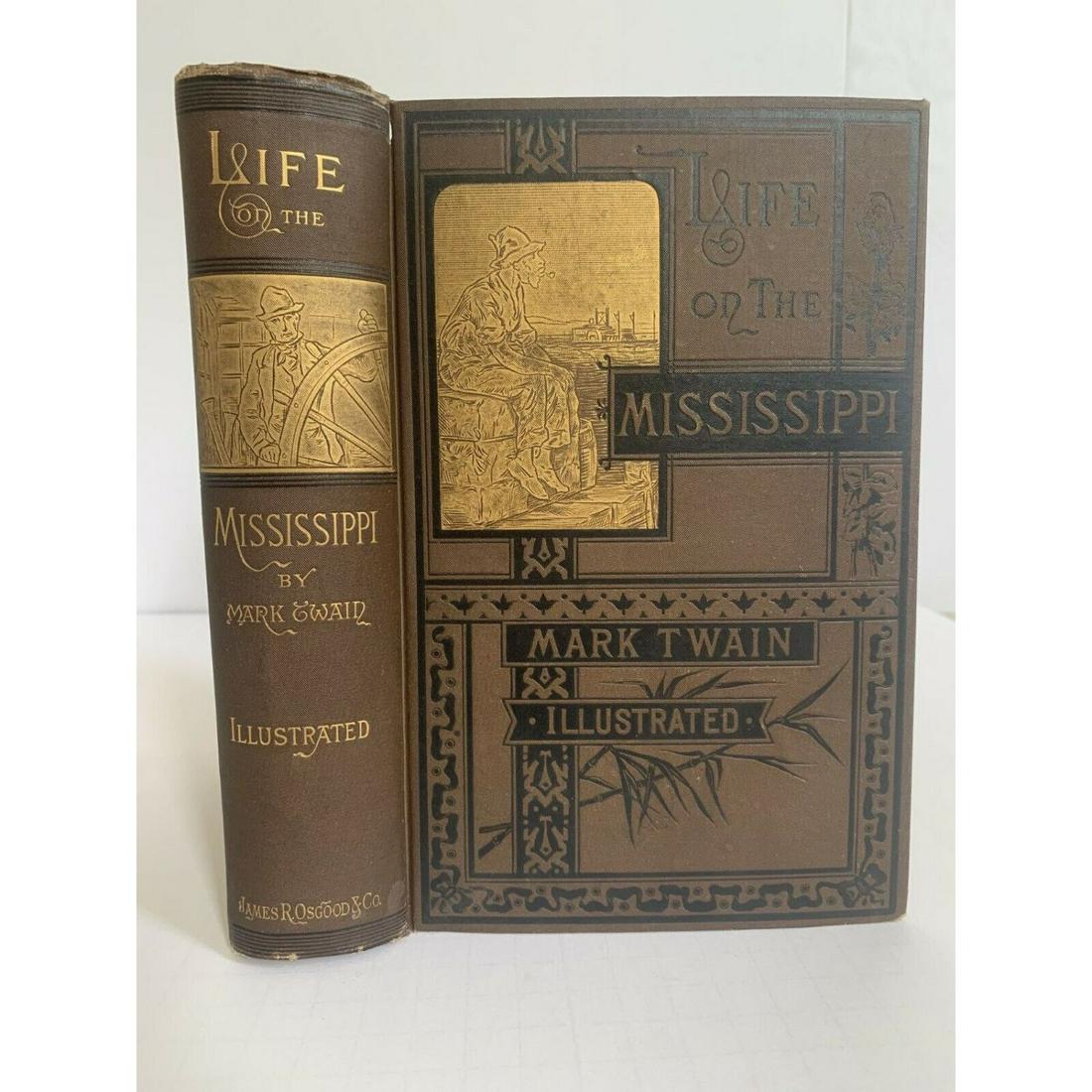 Life on the Mississippi, by Mark Twain, First Edition, Fine Condition (1 of 2)