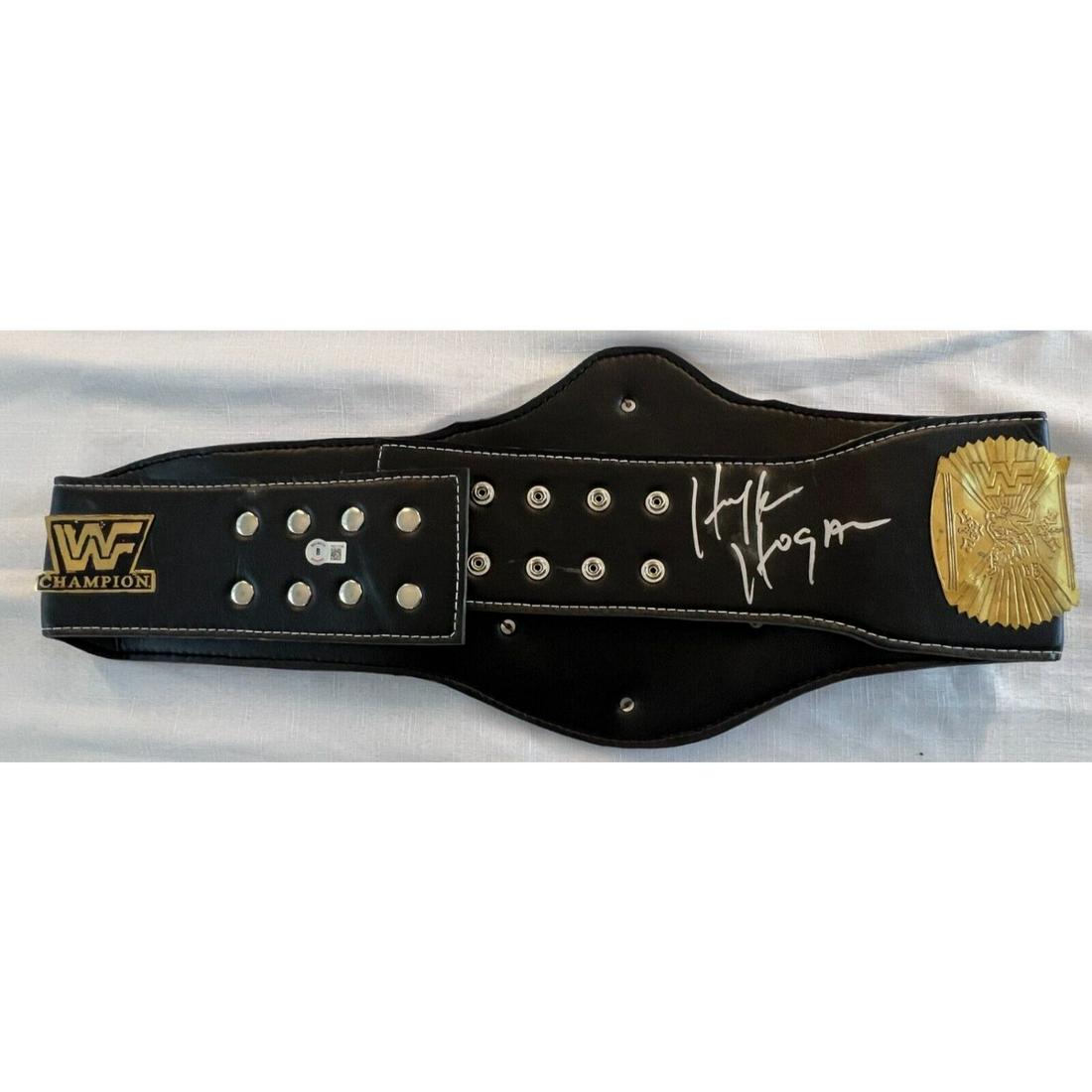 Hulk Hogan Signed Wrestling Championship Belt (Beckett COA) (1 of 2)