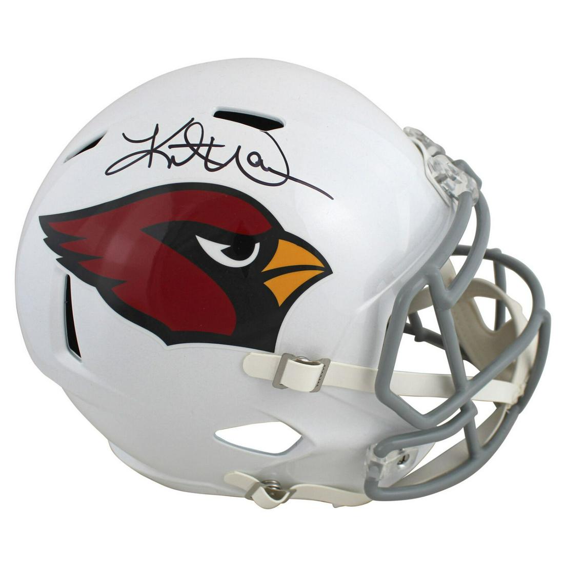 Kurt Warner Signed Arizona Cardinals Full Size Helmet (Beckett COA) (1 of 3)