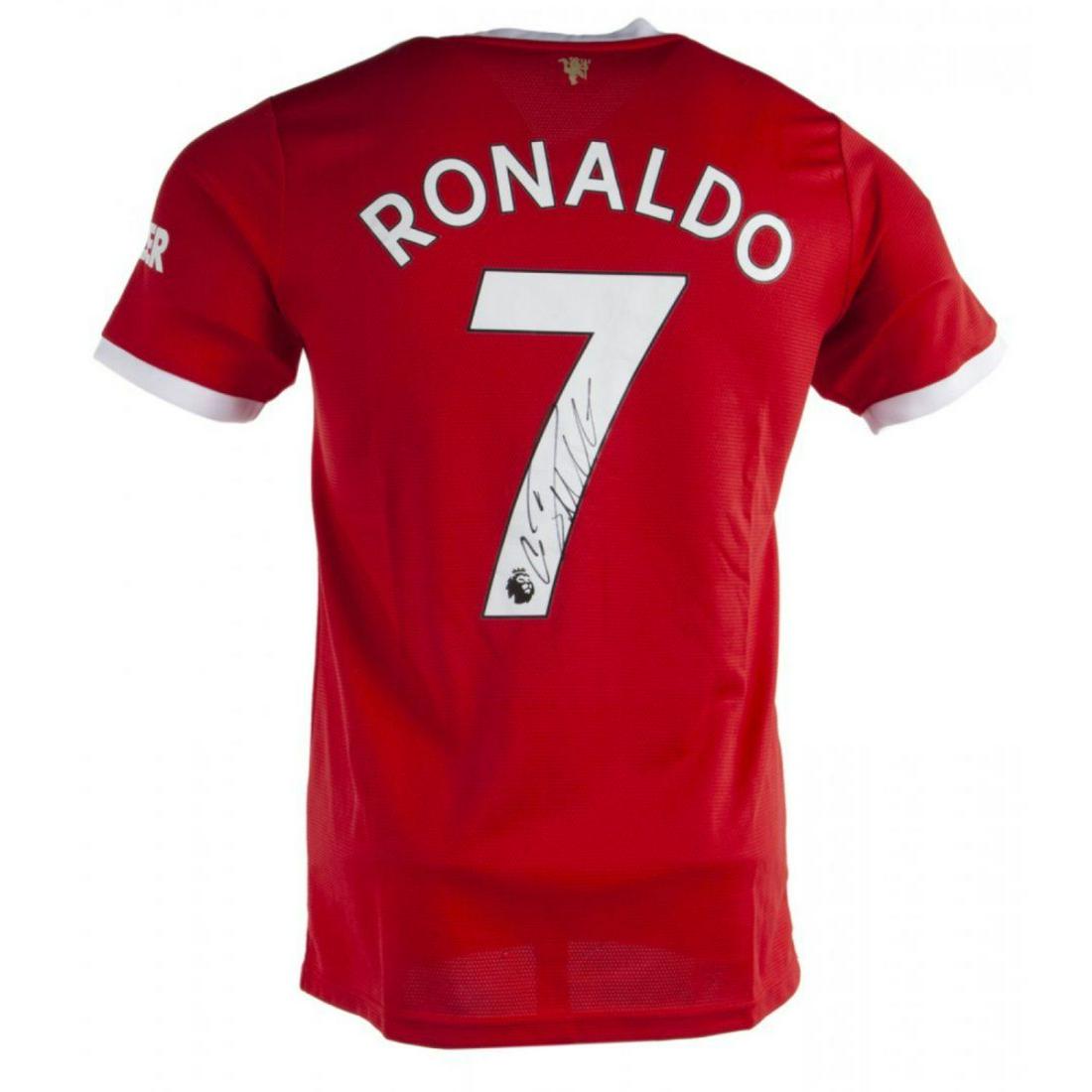CRISTIANO RONALDO SIGNED 2021 MANCHESTER UNITED SHIRT BAS COA: CRISTIANO RONALDO SIGNED 2021 MANCHESTER UNITED SHIRT BAS COA