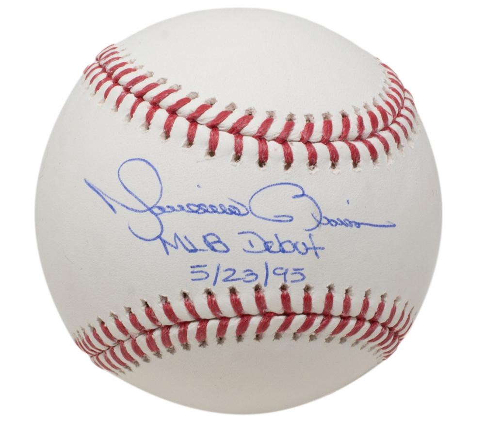 Mariano Rivera Signed OML Baseball Inscribed "MLB Debut 5/23/95" (JSA) (1 of 2)