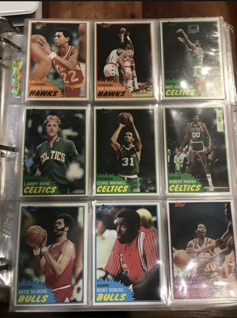 1981-82 TOPPS BASKETBALL COMPLETE SET 110 Magic & Bird - IN BINDER (1 of 3)