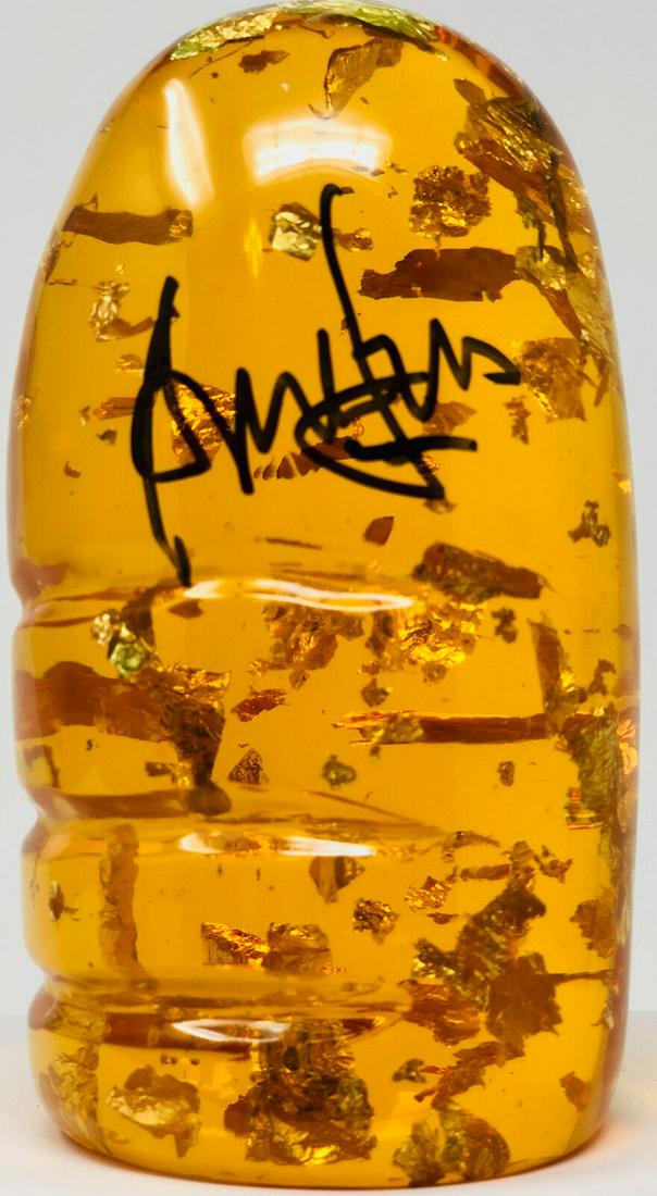 Harrison Ford Signed "Indiana Jones" Amber Sakara Stone Movie Prop (Beckett COA) (1 of 2)