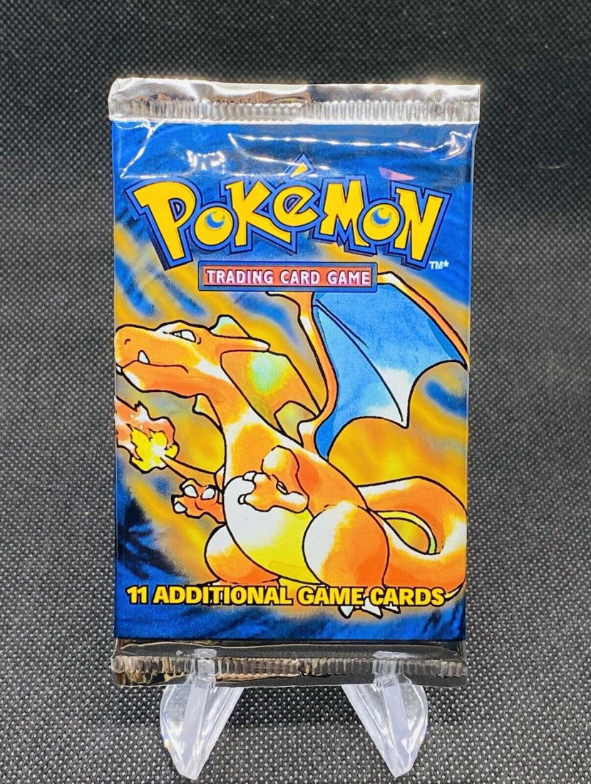 One (1) 1999 Pokemon Base Set Unlimited Booster Pack Sealed, Unopened (1 of 1)