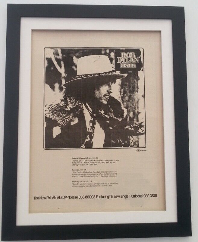 BOB DYLAN Desire 1976 ORIGINAL POSTER: BOB DYLAN Desire 1976 ORIGINAL POSTER