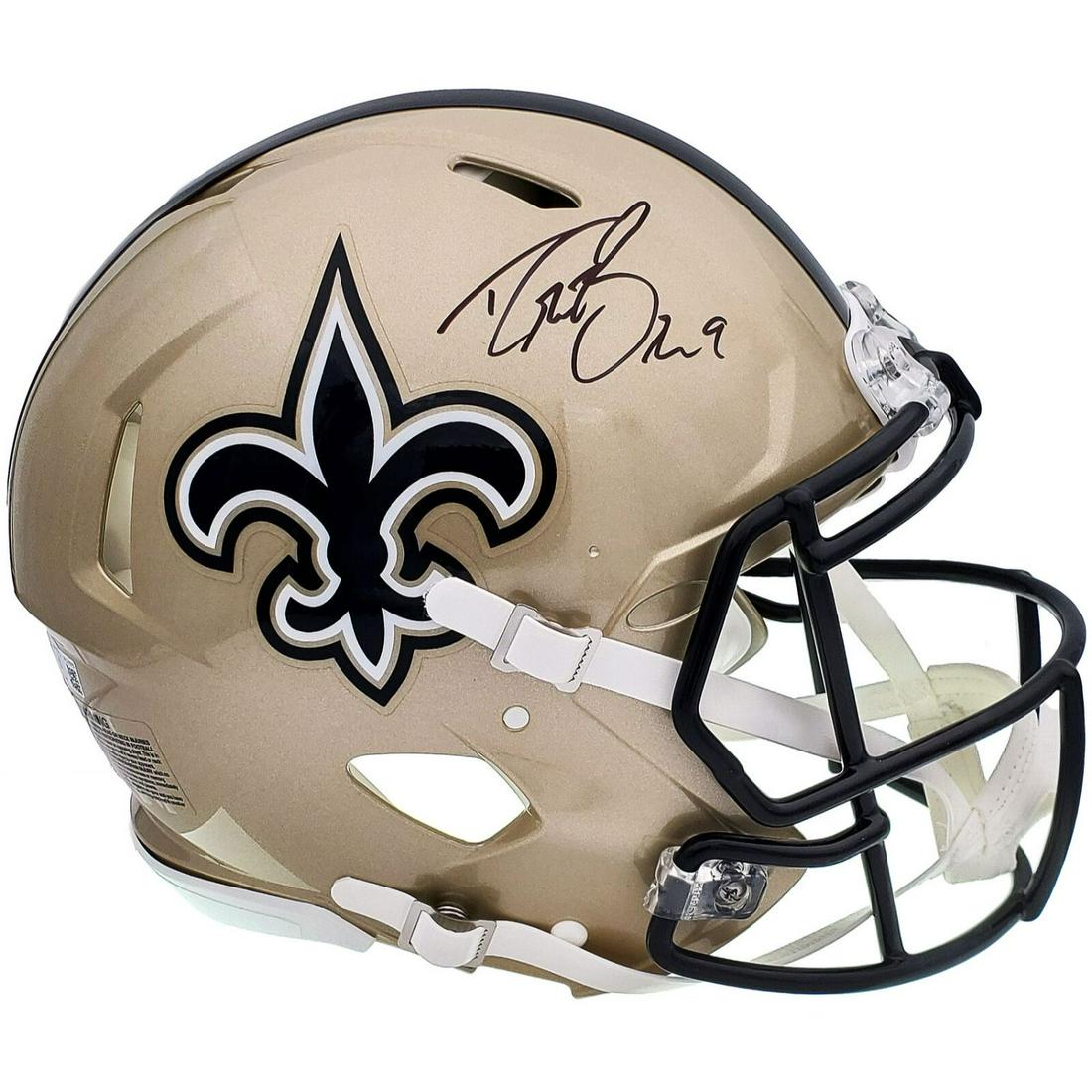 Drew Brees Signed New Orleans Saints Full Size Helmet (Beckett COA) (1 of 5)